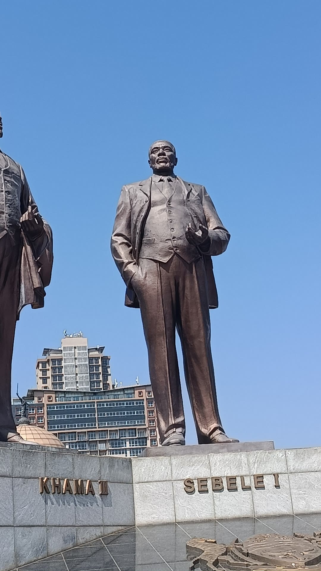 Three Dikgosi monument in Gaborone