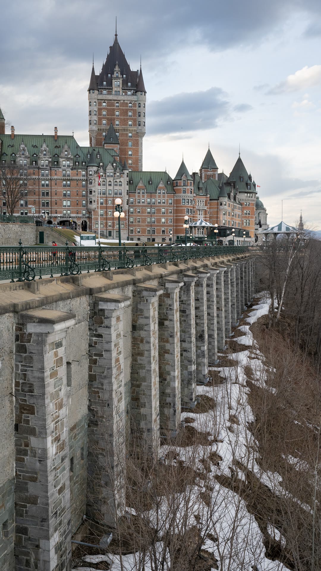 Château Frontenac in Quebec city, Canada colorfull