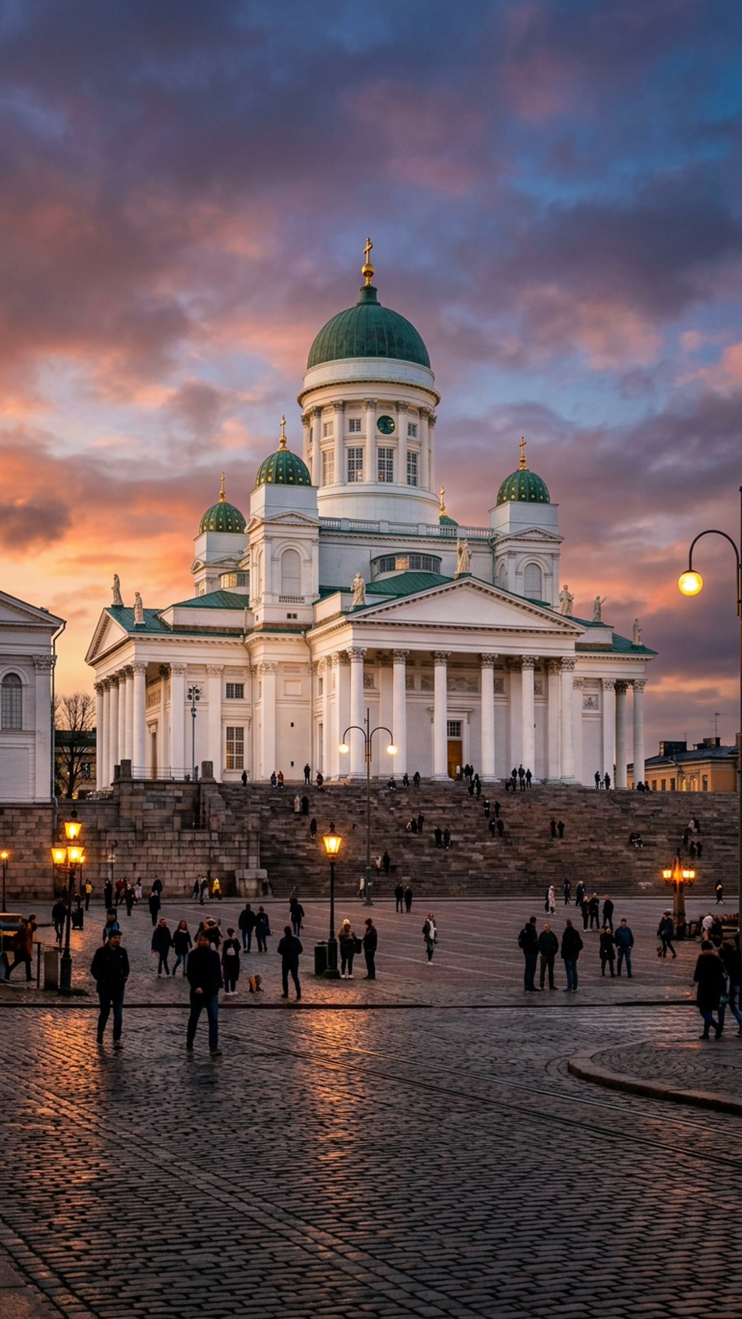 Helsinki Cathedral & Senate Square Neoclassical Facade