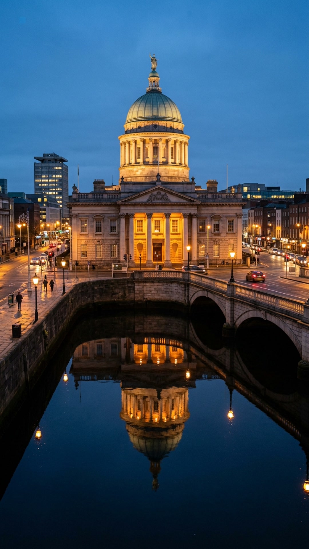 Dublin Custom House & River Liffey Waterfront