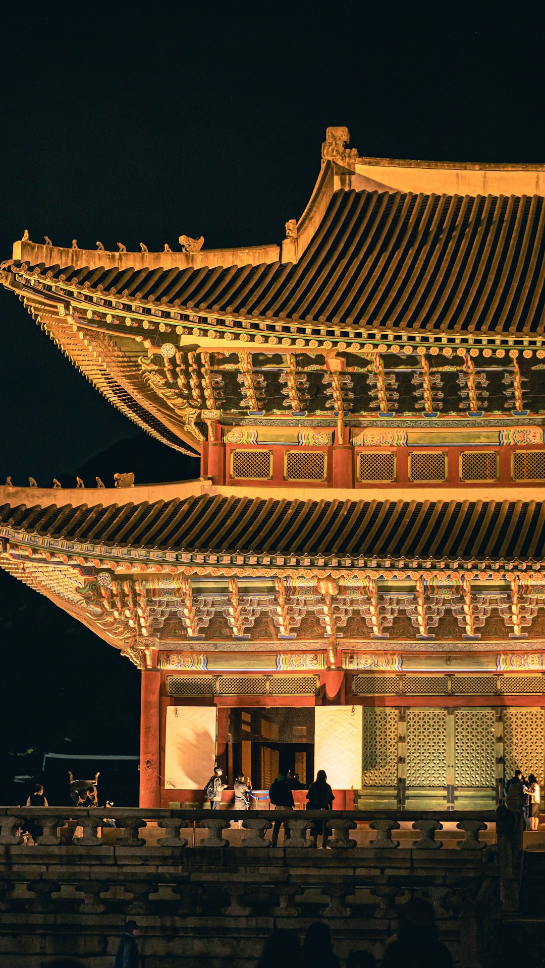 Gyeongbokgung Royal Palace at Night