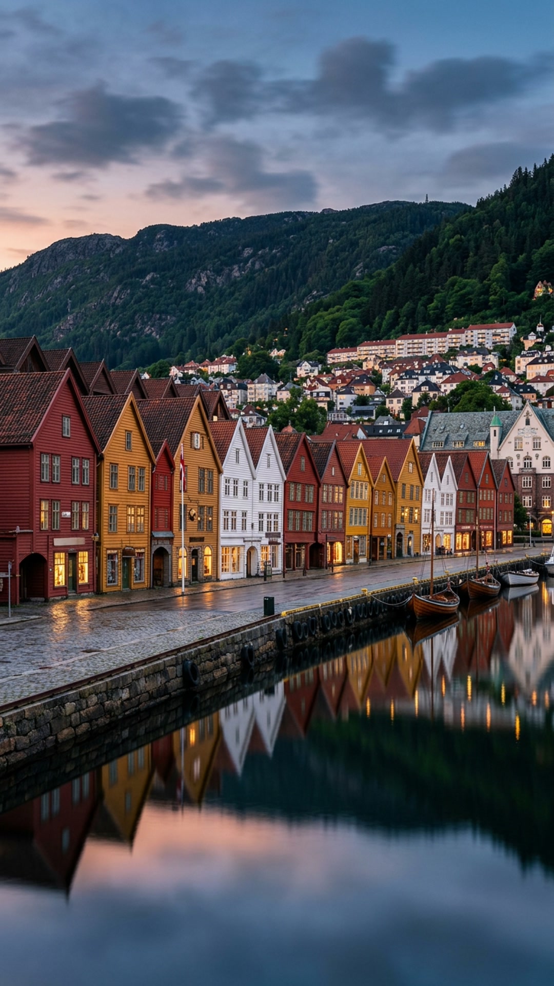 Bergen Bryggen Historic Hanseatic Wharf Waterfront
