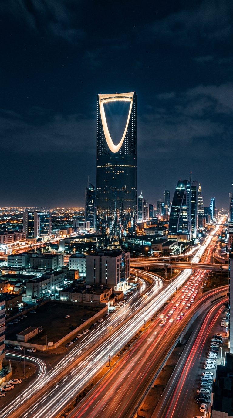 Kingdom Centre Riyadh Skyline