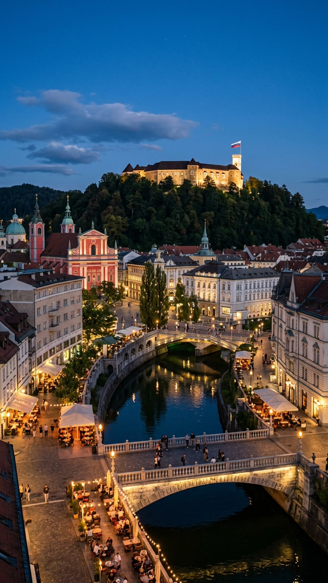 Ljubljana Castle & Triple Bridge Old Town