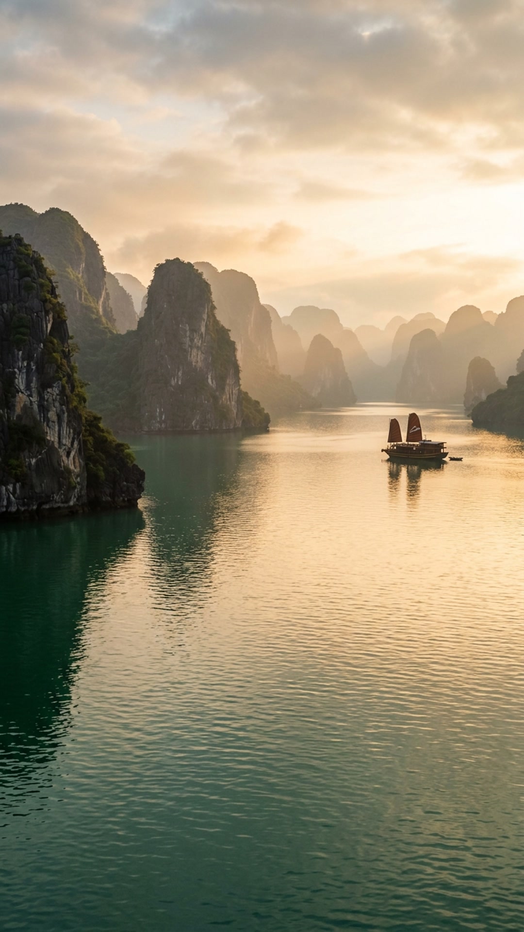 Ha Long Bay Emerald Waters & Karsts